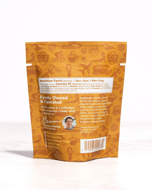Yellow packaging with branding and text on a white background